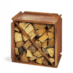 Blox Logstore - Un-Rusted CorTen Steel