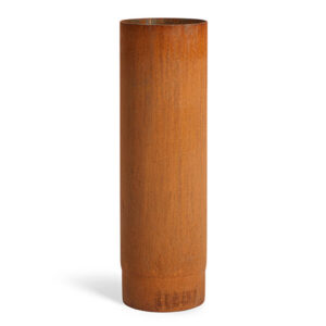 6" 50cm Flue Pipe - Rusted CorTen Steel