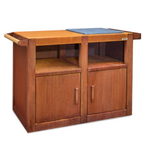 Kitchen Trolley - Rusted CorTen Steel