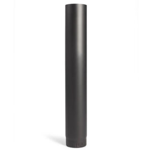 6" 1m Flue Pipe - Black Painted Stainless Steel