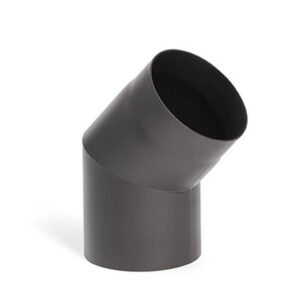 6" 45° Flue Pipe Bend - Black Painted Stainless Steel