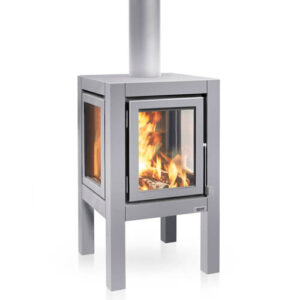 Quaruba XL - Stainless Steel (Silver), 4-Glass Windows