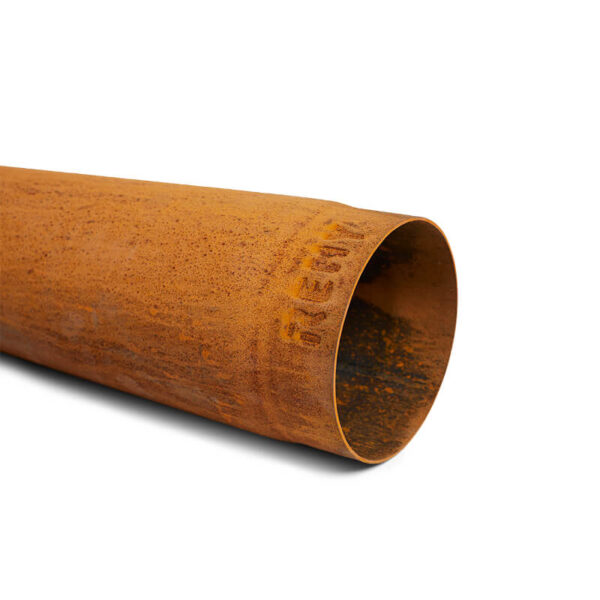 Rb73 rusted corten steel 100cm flue pipe 2