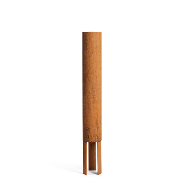 Rb73 rusted corten steel 57cm flue pipe piquia extension