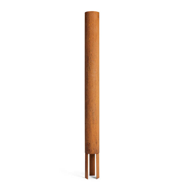 Rb73 rusted corten steel 97cm flue pipe piquia extension