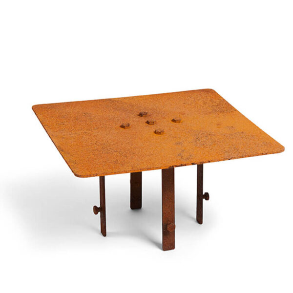 Rb73 rusted corten steel bijuga rain cap