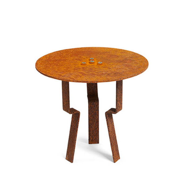 Rb73 rusted corten steel piquia rain cap