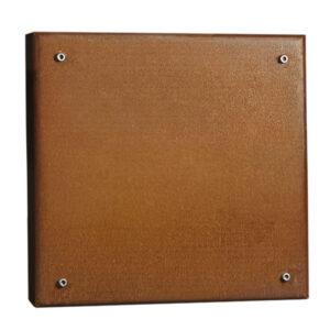 Quaruba L Solid Side Panel - Rusted CorTen Steel