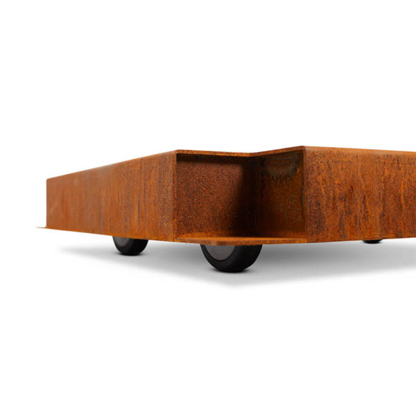 Rb73 rusted corten steel quaruba mobile base2