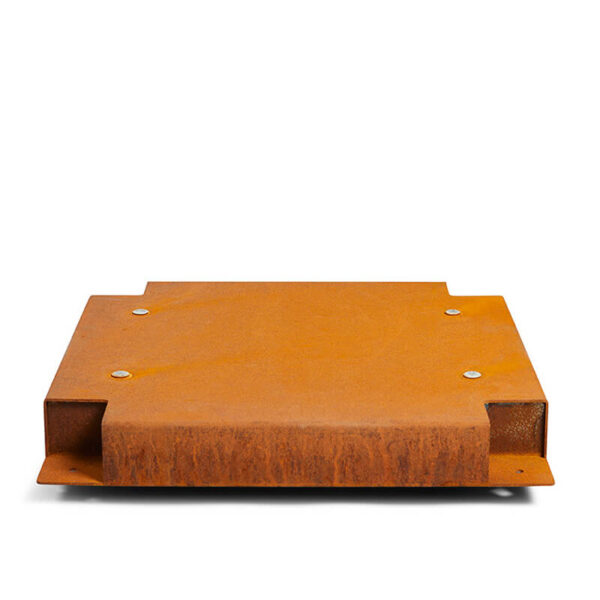 Rb73 rusted corten steel quaruba mobile base3