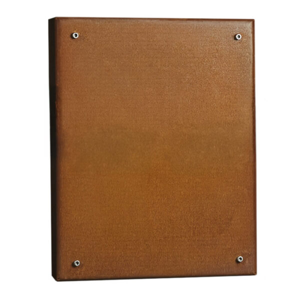 Rb73 rusted corten steel quaruba xl blanking plate