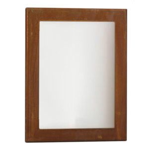Quaruba XL Glazed Side Panel - Rusted CorTen Steel