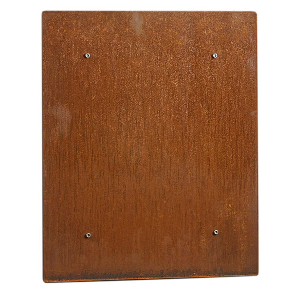 Rb73 rusted corten steel quaruba xl heat shield