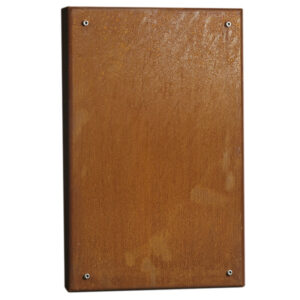 Quaruba XXL Solid Side Panel - Rusted CorTen Steel