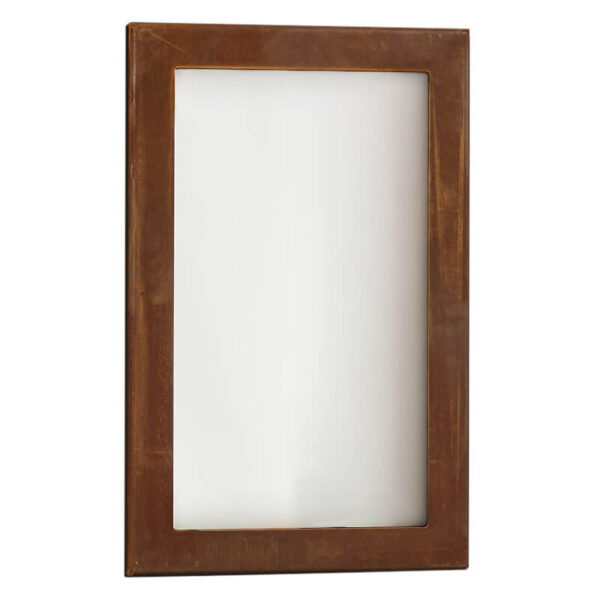 Rb73 rusted corten steel quaruba xxl glazed panel