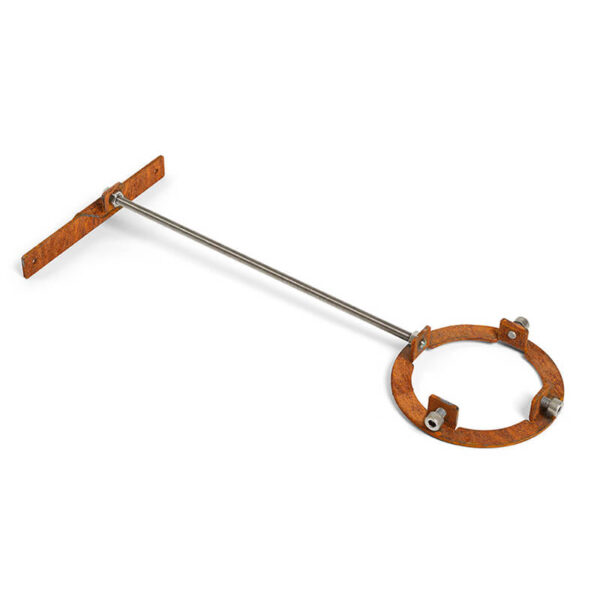 Rb73 rusted corten steel wall bracket 100mm diameter