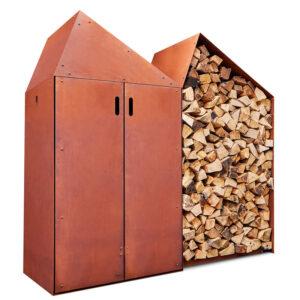 Sheddak Logstore - 2 Units, 1 With Doors
