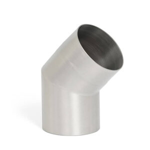 6" 45° Flue Pipe Bend - Stainless Steel (Silver)