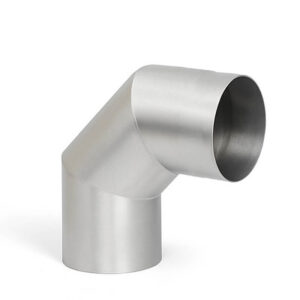 6" 90° Flue Pipe Bend - Stainless Steel (Silver)