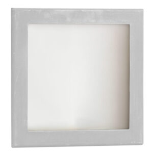 Quaruba L Glazed Side Panel - Stainless Steel (Silver)