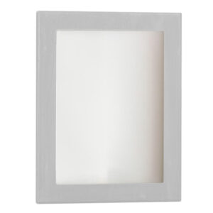 Quaruba XL Glazed Side Panel - Stainless Steel (Silver)