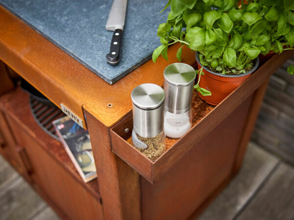 Rb73 bbquar kamado outdoor trolley detail 1
